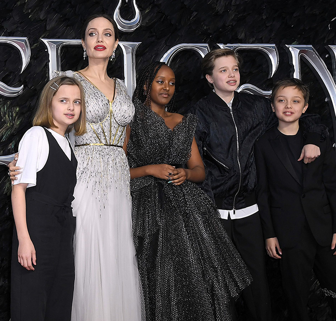 Angelina Jolie entra com pedido judicial para que três de seus filhos menores de idade testemunhem em ação contra Brad Pitt, diz <i>site</i>