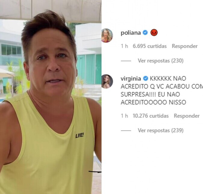 Leonardo estraga surpresa de aniversário de Virginia Fonseca e brinca: <i>Pai de Maria Fifi</i>