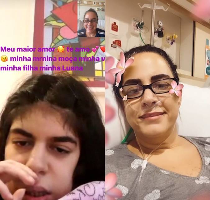 Internada com coronavírus, Silvia Abravanel encanta ao fazer chamada de vídeo com a filha: <i>Minha vida</i>