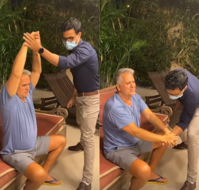 Orlando Morais mostra fisioterapia respiratória após se recuperar da Covid-19: <i>- Não é fácil</i>