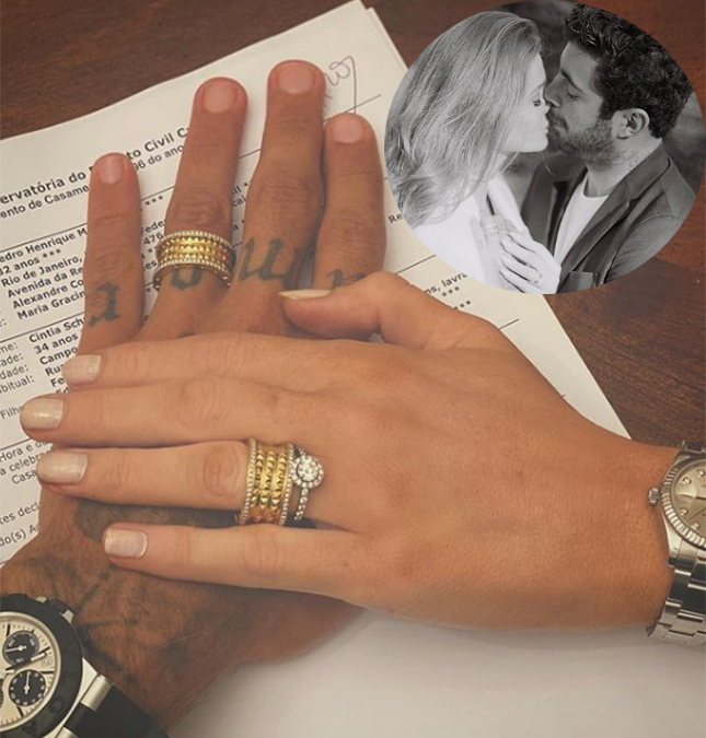 Pedro Scooby e Cintia Dicker oficializam a união em Portugal; veja fotos!