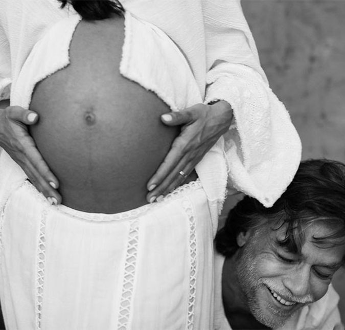 Fábio Assunção se declara para a esposa Ana Verena, grávida de sete meses e meio: <I>Caminhamos firmes juntos</I>