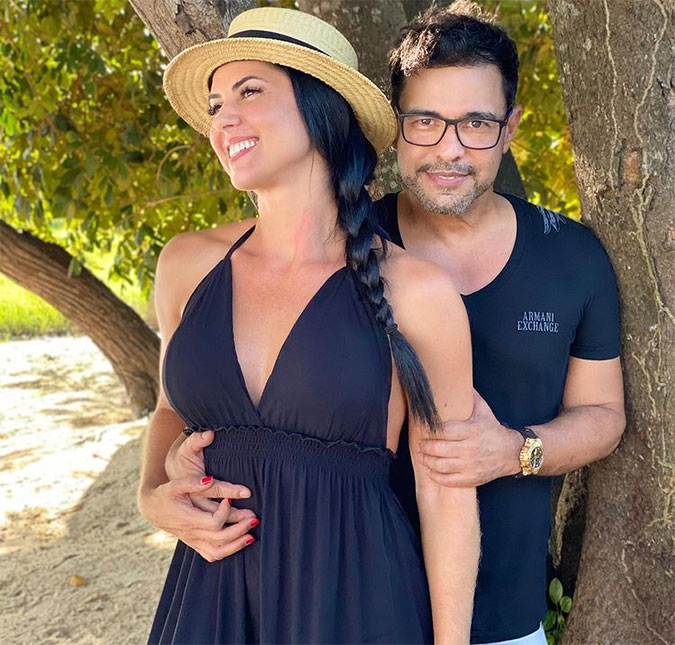 Graciele Lacerda comenta relação com as filhas de Zezé di Camargo: -<i>Nossa relação é de muito respeito e convivemos muito bem</I>
