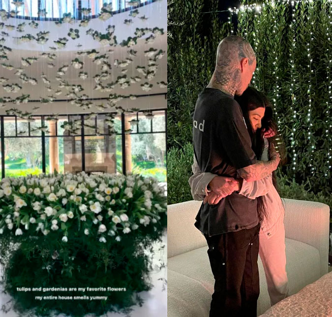 Travis Barker, baterista do <i>Blink-182</i>, faz homenagem de aniversário para Kourtney Kardashian