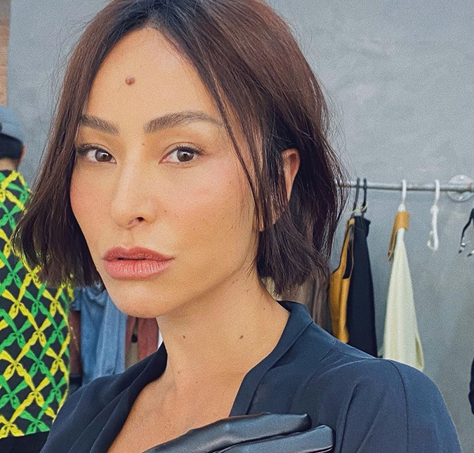 Sabrina Sato aparece com o cabelo curto para ensaio fotográfico e Tatá Werneck compara: <i>A cara da Zoe</i>