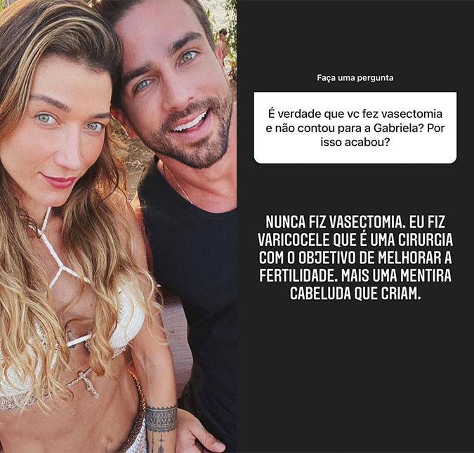 Ex de Gabriela Pugliesi, Erasmo Viana esclarece rumores sobre bissexualidade e nega ter feito vasectomia: <I>A galera é muito criativa</I>