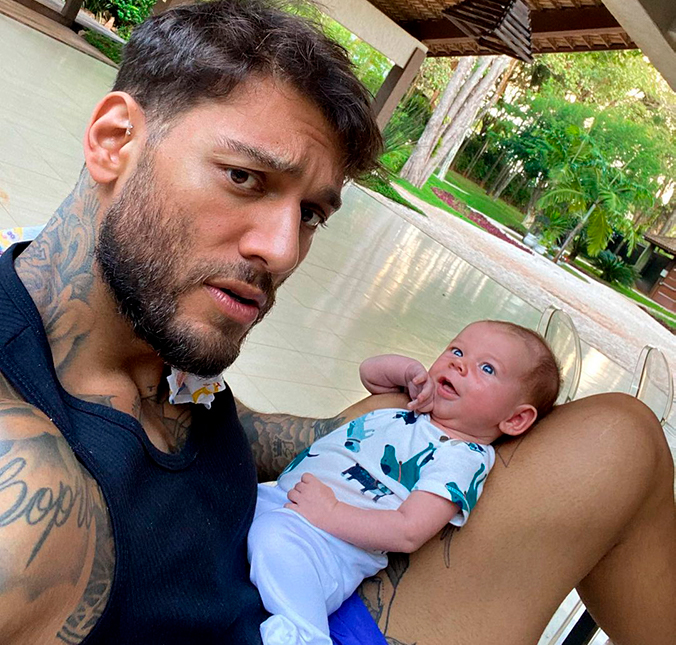 Lucas Lucco diverte os fãs ao mostrar sua mãe malhando com seu filho nos braços: <i>-Vovó fitness</i>; veja!