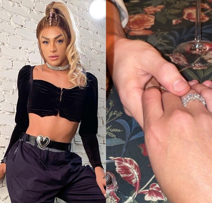 Pabllo Vittar exibe anel de diamantes e fãs ativam o modo <i>FBI</i> para descobrir quem é o noivo!