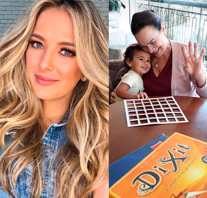 Ticiane Pinheiro encanta a <i>internet</i> ao compartilhar momento fofo da filha Manuella com a avó