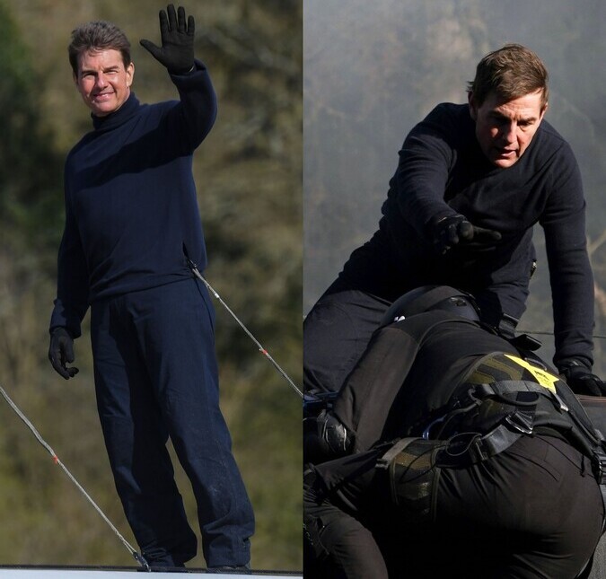 Tom Cruise salva <i>cameraman</i> de queda em gravação de <i>Missão Impossível 7</i>