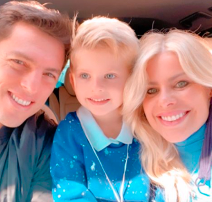 Após anunciar crise da relação, Karina Bacchi e Amaury Nunes aparecem passeando com o filho; saiba mais!
