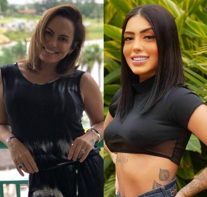 Núbia Óliiver estaria sendo investigada por envolvimento com esquema de tráfico de mulheres - do qual Mc Mirella quase teria sido vítima