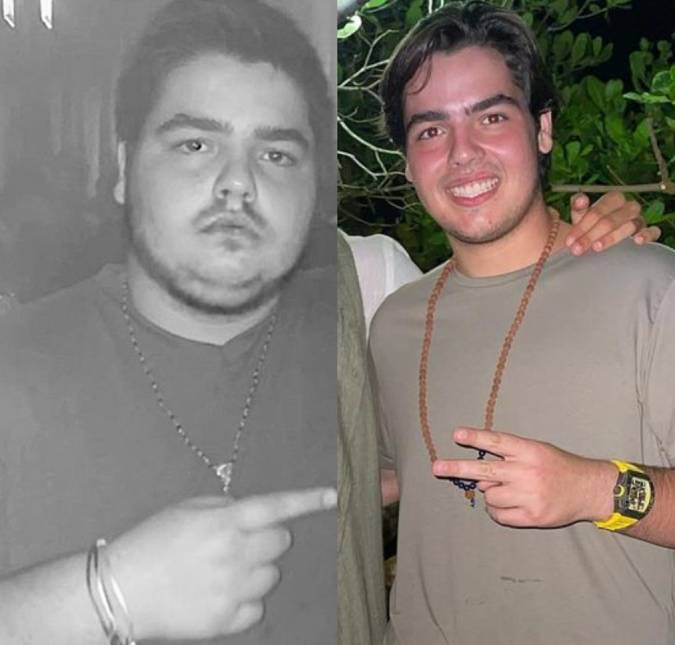 Um ano após cirurgia bariátrica, filho de Faustão aparece 50 quilos mais magro; compare!