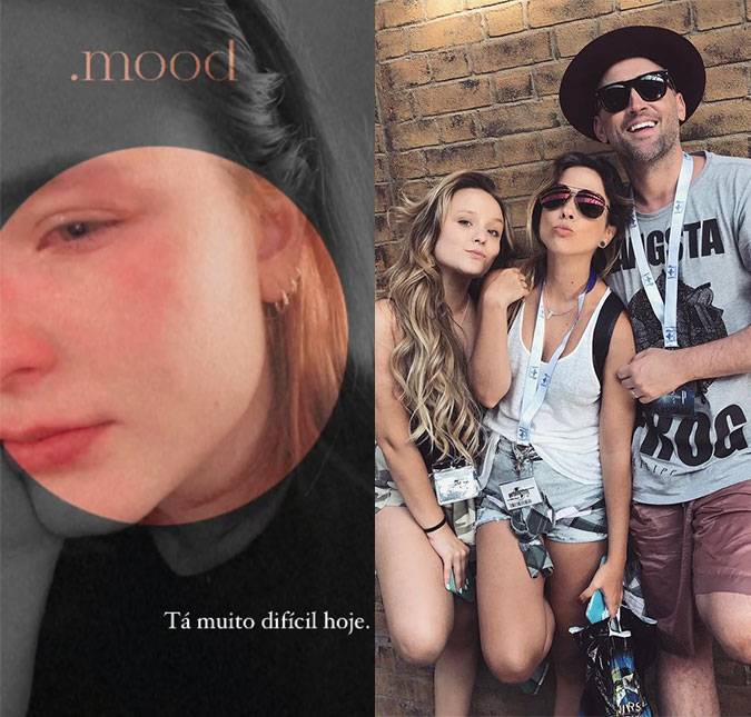 Larissa Manoela compartilha clique chorando após a morte de Paulo Gustavo: <I>Tá muito difícil hoje</I>