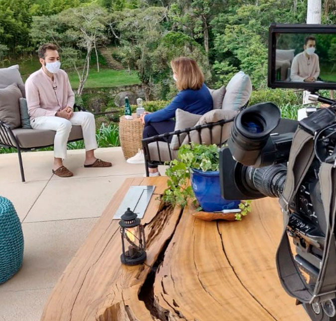 Jornalista mostra bastidores de entrevista com Thales Bretas, viúvo de Paulo Gustavo; confira!