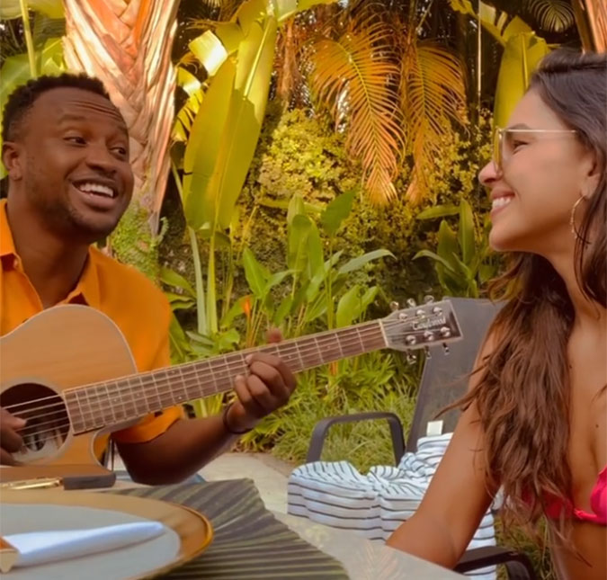Thiaguinho e Mariana Rios cantam juntos em vídeo e reacendem rumores de romance: <I>Deus que me perdoe, mas eu shippo demais</I>