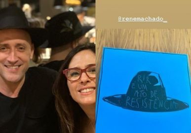 Tatá Werneck mostra quadro que ganhou em homenagem a Paulo Gustavo!