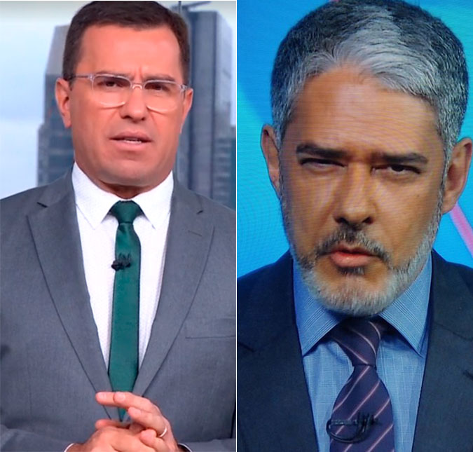Rodrigo Bocardi brinca sobre novo visual de William Bonner: - <i>É coisa para tio</i>