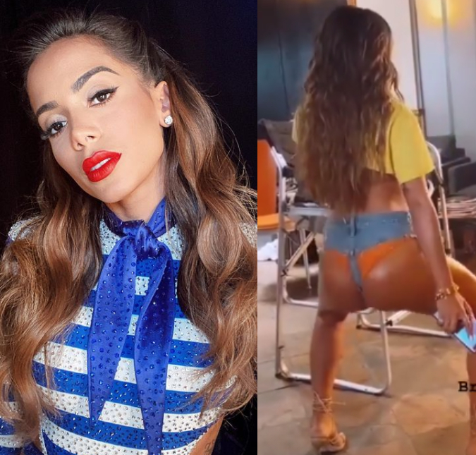 Anitta requebra muito com um shorts fio dental, veja!