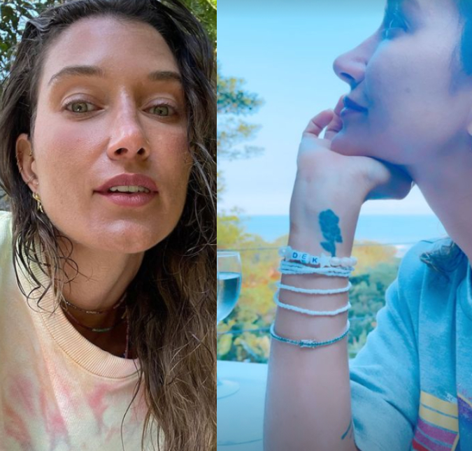 Gabriela Pugliesi mostra pulseira com o nome do novo amado