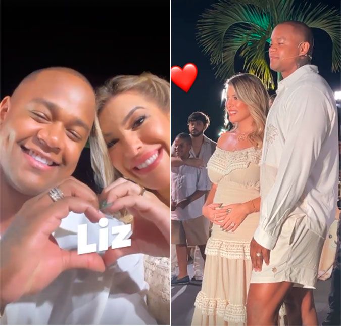 Ela e Léo Santanta promoveram uma live para descobrir a novidade junto com o público