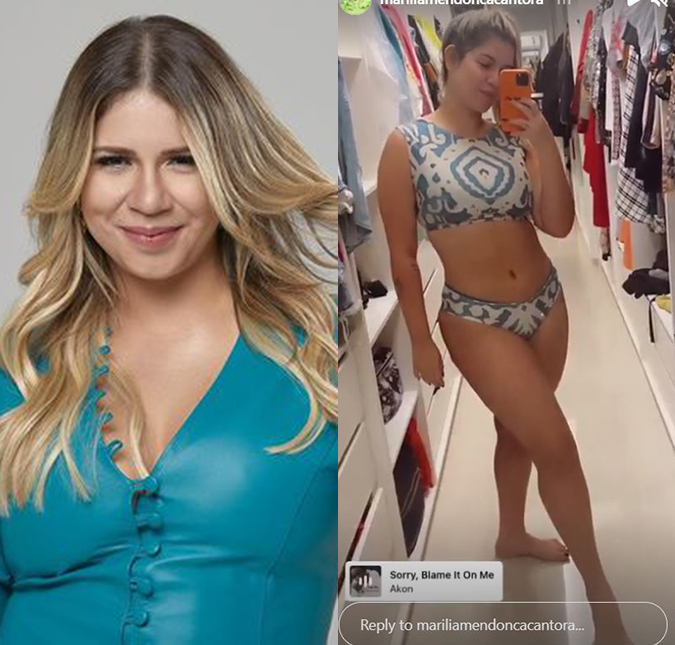 Marília Mendonça exibe o corpo e revela que perdeu 21 quilos após mais de seis meses de processo de emagrecimento