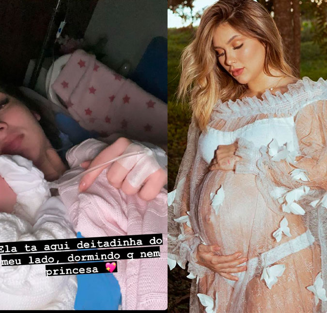 Virginia se pronuncia pela primeira vez após nascimento da Maria Alice e Zé Felipe dispara: <i>-Ela é a minha cara!</i>