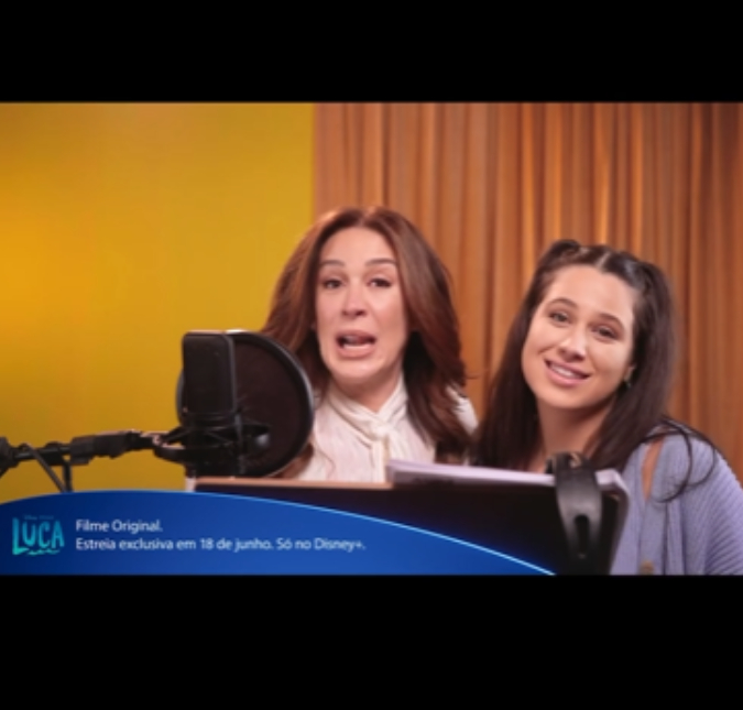 Claudia Raia revela que trabalhou em dublagem ao lado da filha, Sophia Raia