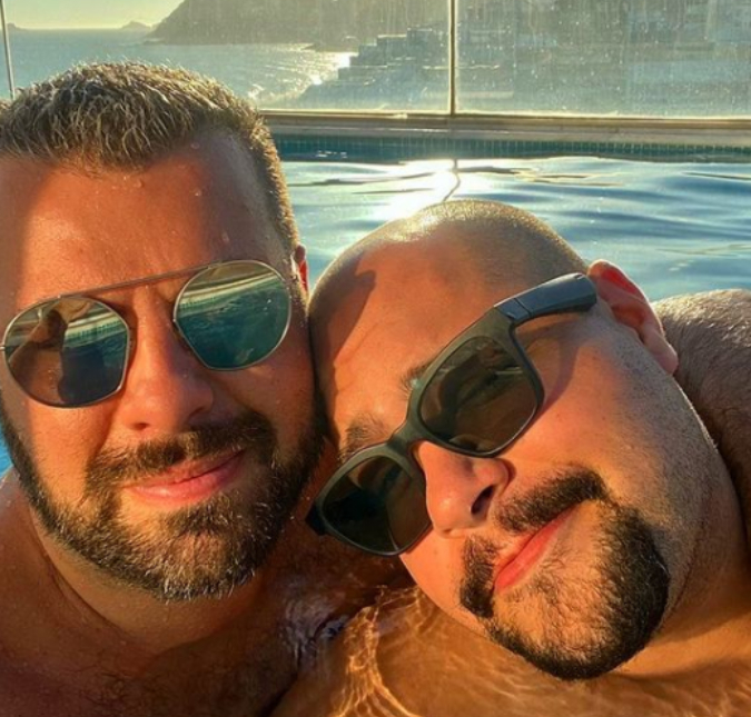Depois de polêmica, marido de Tiago Abravanel compartilha foto com os sobrinhos