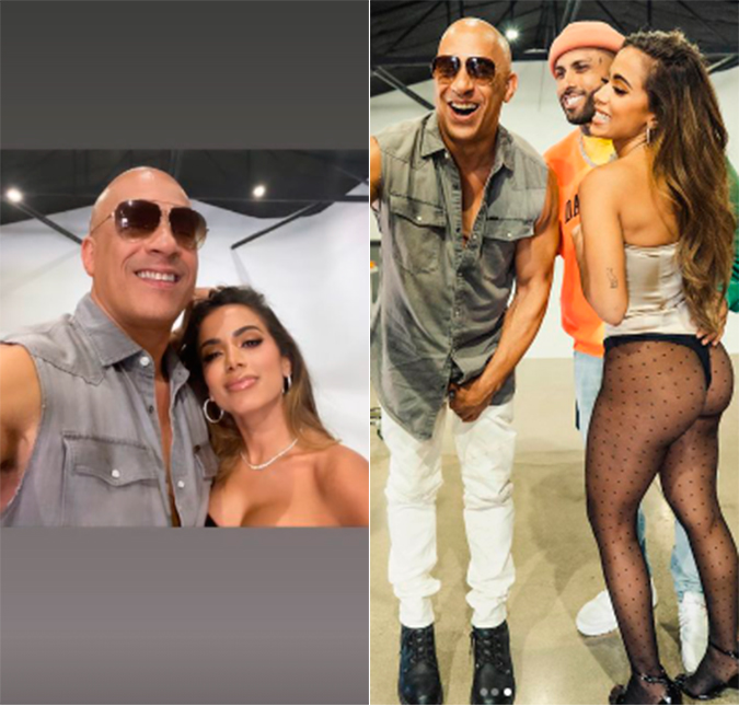 Anitta posa com Vin Diesel após revelação de <i>Furiosa</i>, veja!
