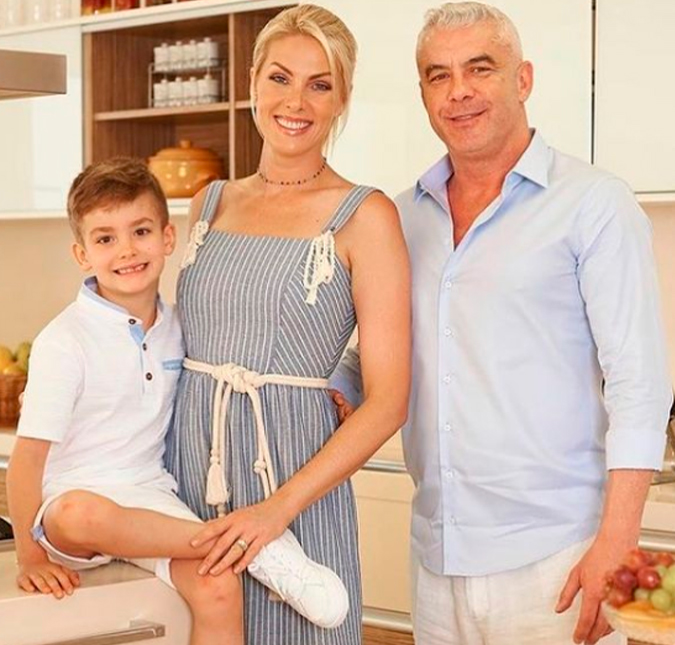 Marido de Ana Hickmann chora de emoção ao ver lago construído no jardim de casa: <i>Eu tinha que ficar vivo para ver a felicidade da minha mulher e do meu filho</i>