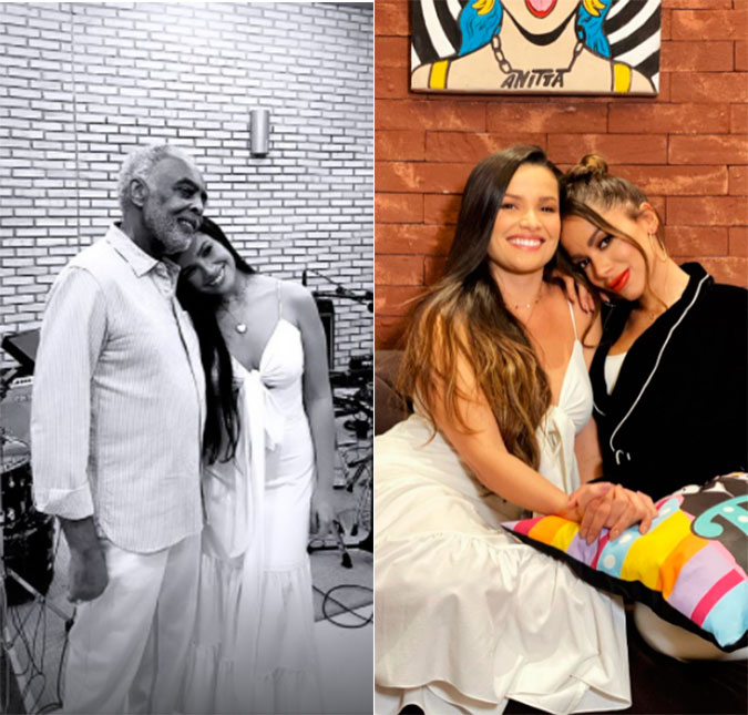 Juliette e Gilberto Gil anunciam <i>live</i> juntos e Anitta dispara: <i>Já virou da família</i>