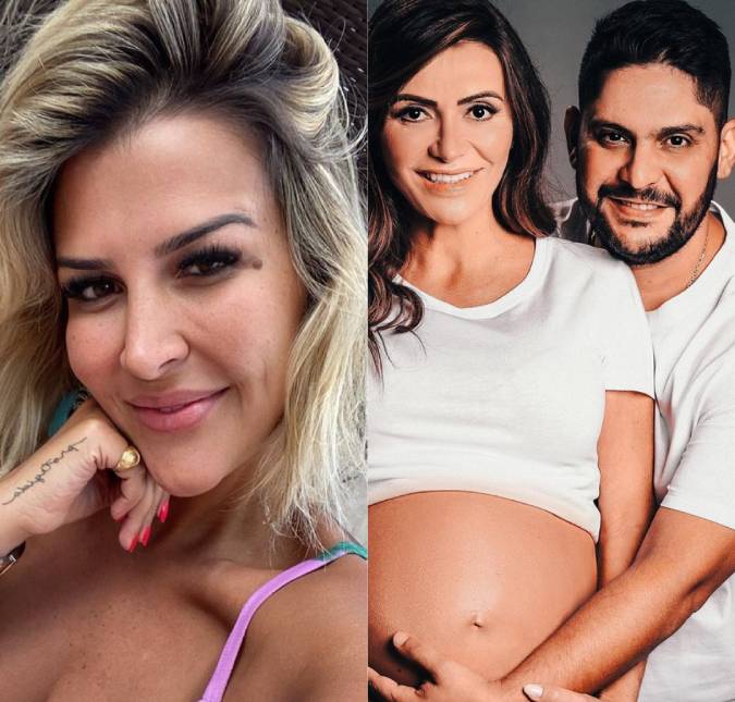 Ex-esposa do sertanejo Jorge comenta em foto dele com a atual: <i>Eca</i>