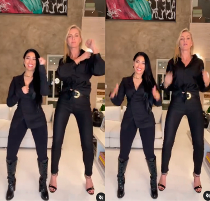 Simaria e Ana Hickmann dançam juntas e diferença de altura rouba a cena; veja!
