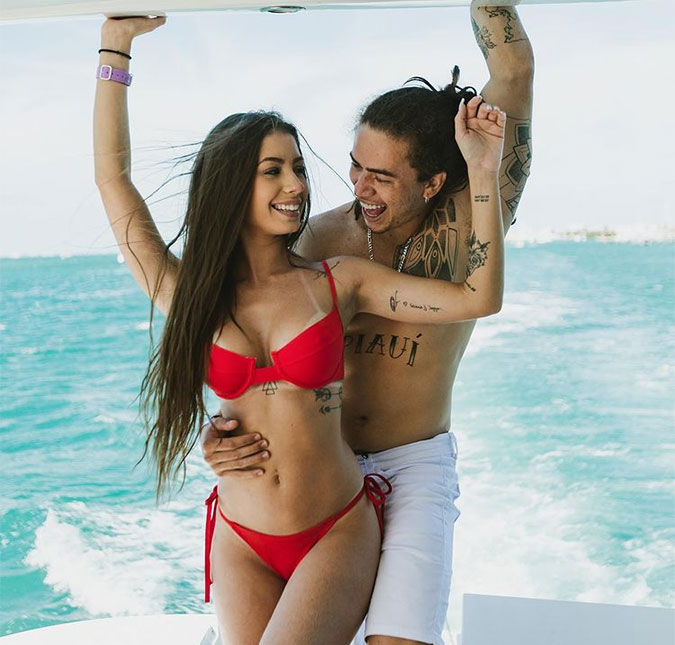 Maria Lina Deggan celebra um ano de namoro com Whindersson Nunes: <I>Você me motiva a ser uma pessoa melhor</I>