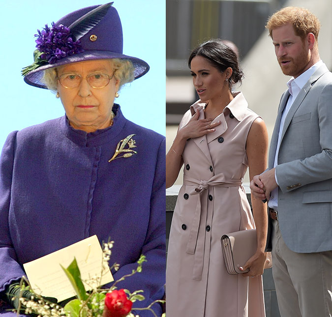 Rainha Elizabeth II estaria perdendo a paciência com príncipe Harry e Meghan Markle, diz jornal