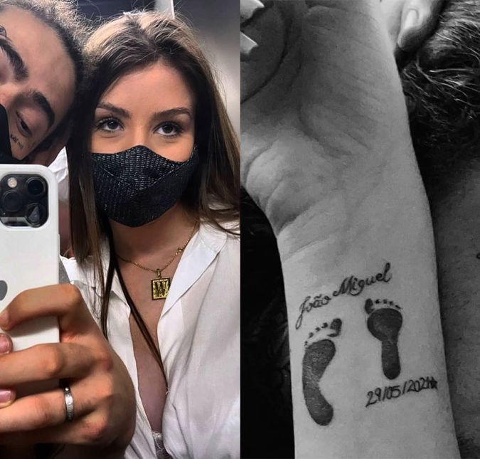 Whindersson Nunes surpreendeu ao aparecer com uma série de tatuagens no rosto, mas uma delas chamou a atenção: as letras JM, que seriam uma homenagem do humorista ao filho João Miguel, que morreu após nascer de forma prematura no fim de maio de 2021. Maria Lina Deggan, noiva do comediante, também fez uma tattoo para o filho; a estudante eternizou os pezinhos do bebê no pulso e colocou, ainda, o nome e a data de nascimento do bebê. De acordo com o jornal O Dia, os demais desenhos de Whindersson no rosto são: a frase Live like a warrior (Viva como um guerreiro, em tradução livre para português), uma lágrima, um rostinho triste, um chapéu de cangaceiro, uma cruz e um rostinho feliz.