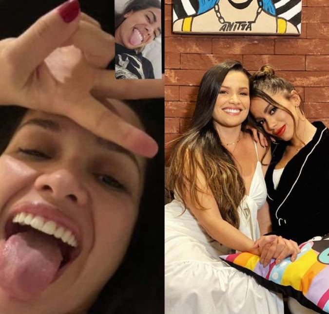 Anitta faz chamada de vídeo com Juliette Freire para <i>botar a fofoca em dia</i> - e ex-<i>BBB</i> ganhará companhia de <I>affair</i> em <i>live</i>!
