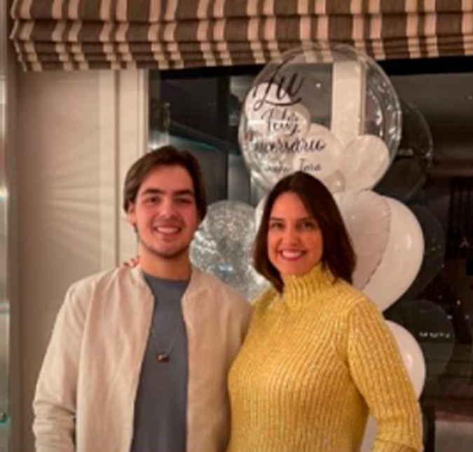 Esposa de Fausto Silva faz aniversário e ganha declaração do filho: <i>Você merece tudo de melhor desse mundo</i>