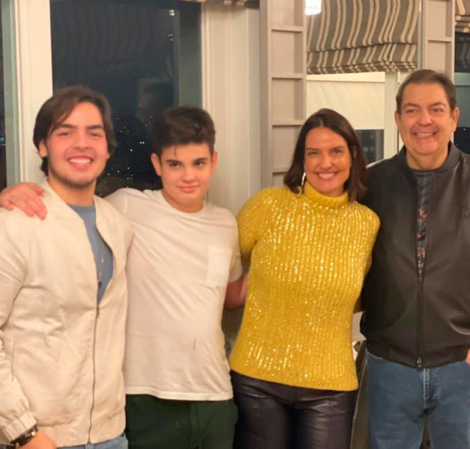 Luciana Cardoso, esposa de Faustão, compartilha momento com marido e filhos; veja!