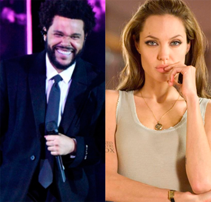Angelina Jolie e The Weeknd são vistos em jantar romântico, diz jornal