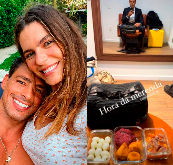 Mariana Goldfarb faz marmita com 12 ovos para Cauã Reymond: <i>Amo cuidar do marido</i>
