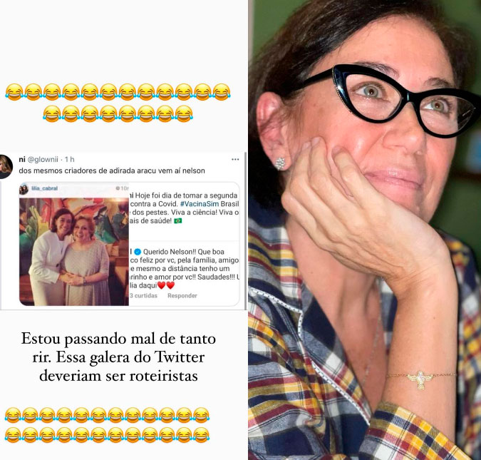 Lilia Cabral confunde perfil de Christiane Torloni com o do seu primo e vira <i>meme</i> na <i>internet</i>