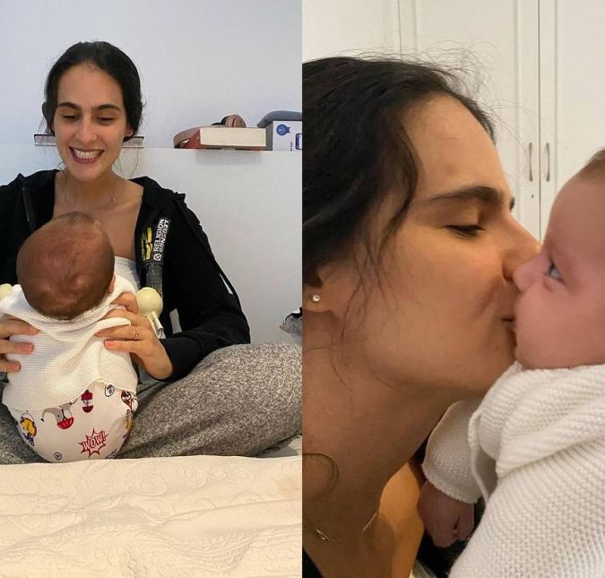Usando o Instagram, Marcella Fogaça se declarou às filhas gêmeas, frutos de seu relacionamento com Joaquim Lopes. Junto com as fotos que você vê logo acima, ela escreveu o seguinte texto: Meus dias, tardes e noites... Ser mãe de gêmeas é se sentir duplamente feliz e inundada de amor e eternamente dividida. Olho essa foto e penso: poxa, não consegui estar com a Sophia também nesse exato momento. Por mais que tente dividir os dias exatamente iguais, nem sempre dá. E eu penso: tudo bem, estou fazendo meu máximo e por mais que saiba disso no fundo do meu coração... é f**a. Estar consolando uma no meu colo, enquanto a outra chora em outro colo olhando pra mim... é ter que evoluir à galope para sobreviver ao peito apertado. E aí tem os olhares cúmplices das duas quando as pego no meu colo e eu sei que elas entendem meu esforço e sabem do meu amor e que também reconhecem a sorte que é ter uma a outra. Minhas mestrinhas. Me ensinando tanto em tão pouco tempo. Espero que Deus me abençoe e inspire pra conseguir retribuir a vocês tudo o que vocês me dão. Amores da minha vida toda. Fofa, né?