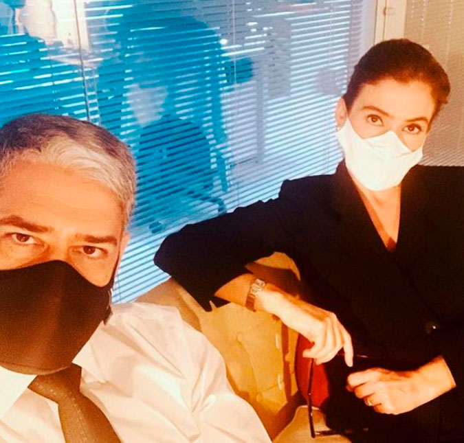 Renata Vasconcellos ficará afastada por mais um dia do <i>Jornal Nacional</i>, diz William Bonner