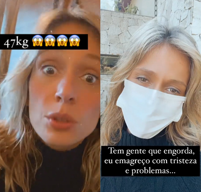 Com 47 quilos, Luisa Mell faz desabafo sobre peso após <I>traumas</I>: <I>- Tomei um susto</I>