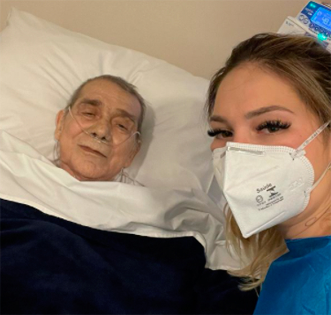 Virginia Fonseca visita o pai, internado com pneumonia: <i>Como foi bom poder falar com ele</i>