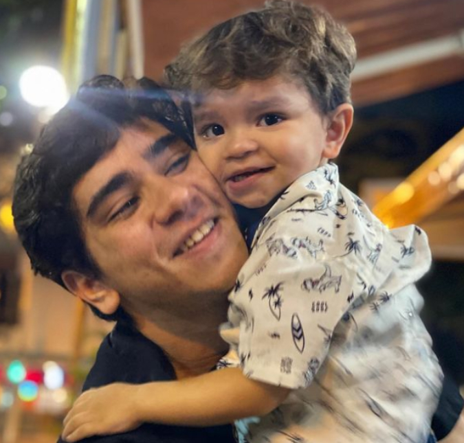 João Fernandes comemora os dois anos de idade do filho com Mabel Calzolari