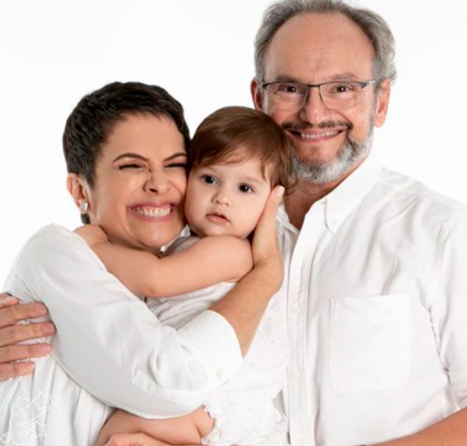 No Dia dos Avós, Sandra Annenberg encanta a <i>web</i> ao posar com neta: <i>Última foto de antes da pandemia</i>