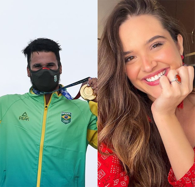 Juliana Paiva, Nicolas Prattes e mais famosos comemoram medalha de ouro do surfista Ítalo Ferreira